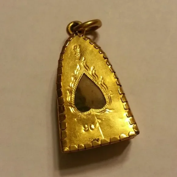 Rare Thai Vintage Phra Luang Pu Thuad Buddha Amulet - Wat Chang Hai, Pattani - Picture 4 of 7